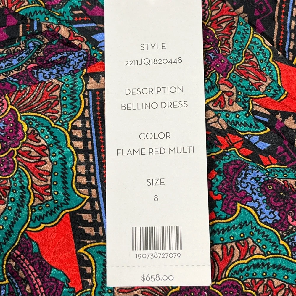 Veronica Beard Silk Floral Bodycon Dress Womens Size 8 New - Picture 6 of 14